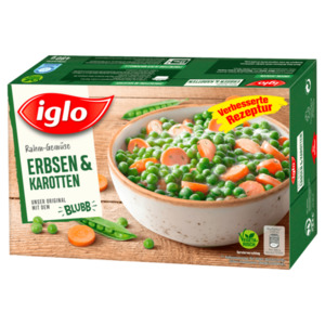 Iglo Rahm-Gemüse Erbsen & Karotten 480g