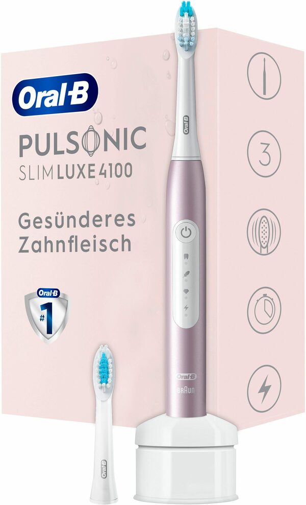 Bild 1 von Oral B Schallzahnbürste Pulsonic Slim Luxe 4100, Aufsteckbürsten: 2 St.