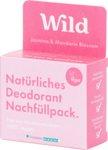 Wild Natürliches Deo - Nachfüllpackung - Jasmine & Mandarin Blossom