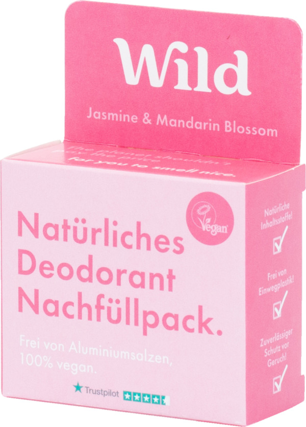 Bild 1 von Wild Natürliches Deo - Nachfüllpackung - Jasmine & Mandarin Blossom
