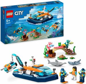 LEGO® Konstruktionsspielsteine Meeresforscher-Boot (60377), LEGO® City, (182 St), Made in Europe