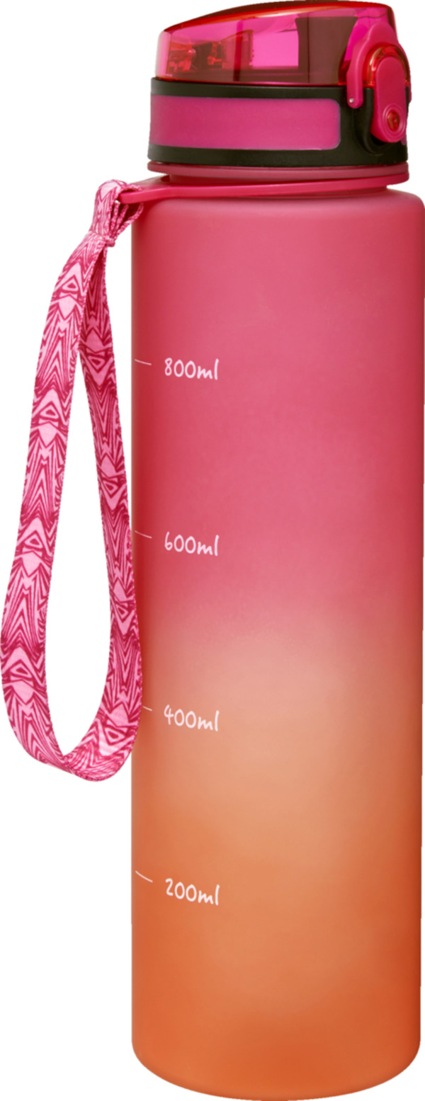 Bild 1 von IDEENWELT Sporttrinkflasche 1L orange/pink