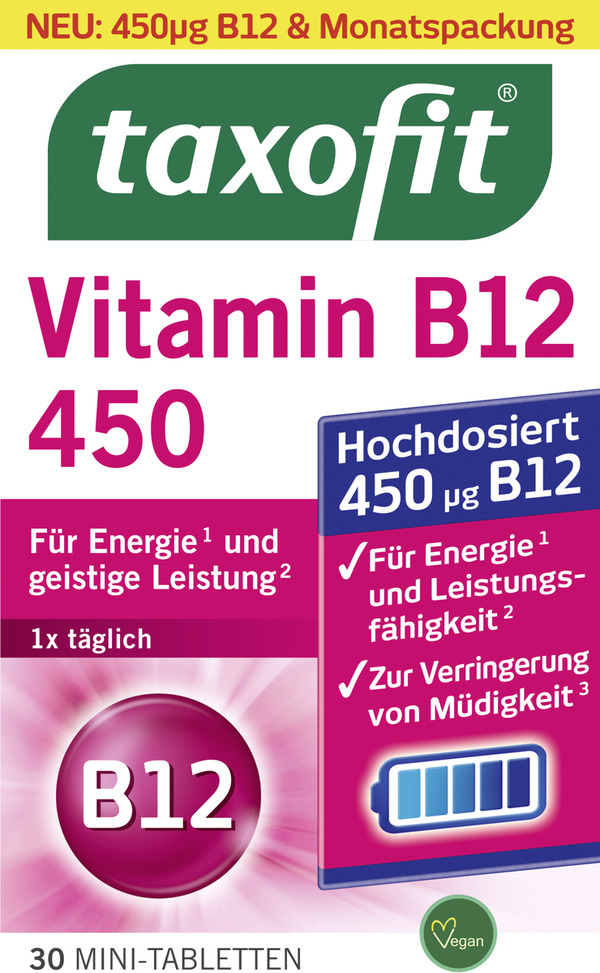 Bild 1 von taxofit Vitamin B12 450