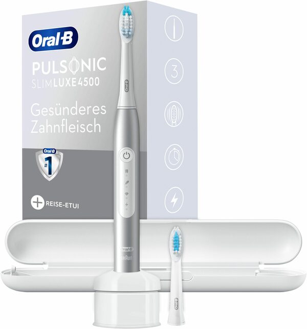 Bild 1 von Oral B Schallzahnbürste Pulsonic Slim Luxe 4500, Aufsteckbürsten: 2 St.