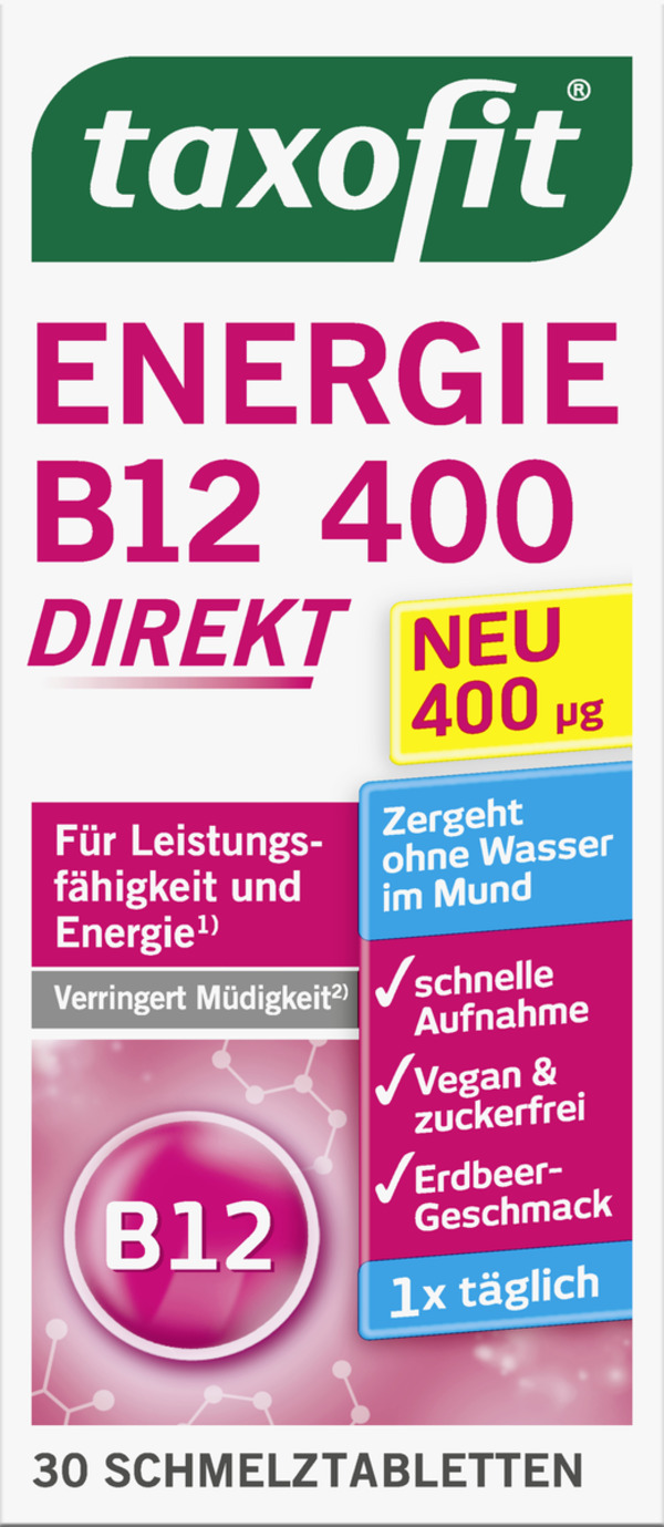 Bild 1 von taxofit Energie B12 400 direkt