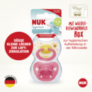 Bild 4 von NUK Signature Silikon-Schnuller, rosa & gelb, 18-36 Monate