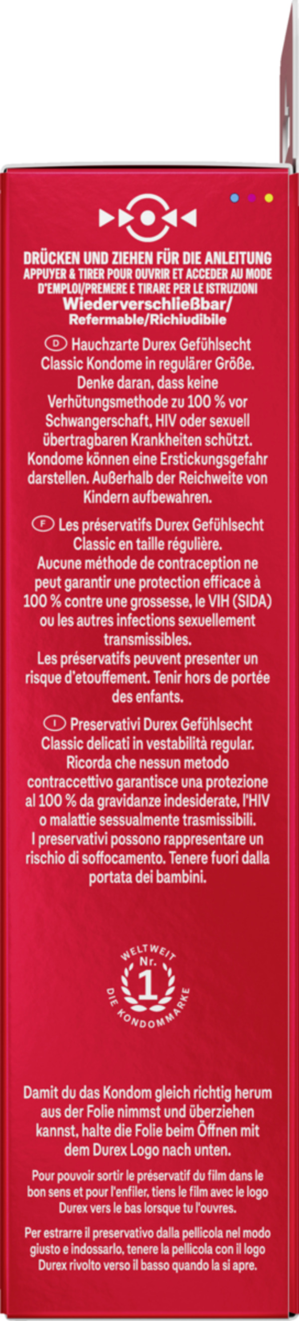 Bild 3 von Durex Durex Gefühlsecht Classic Kondome 8er Packung