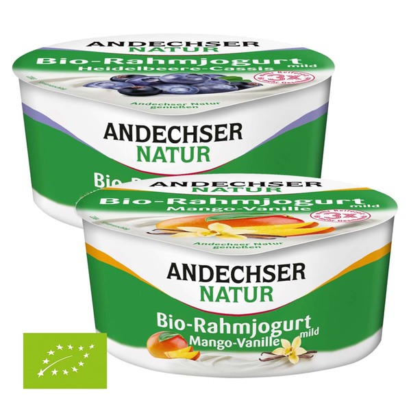 Andechser Natur Bio Rahmjoghurt Versch Sorten Je G Becher Von