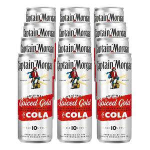 Captain Morgan Spiced Gold & Cola 10,0 % vol 0,25 Liter Dose, 12er Pack