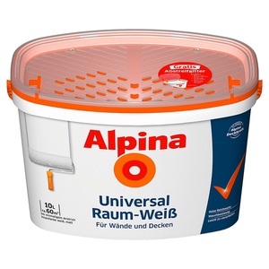 ALPINA Universal-Raum-Weiß inkl. Abstreifgitter 10 l