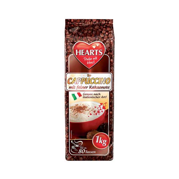 Bild 1 von Hearts Cappuccino mit feiner Kakaonote 1 kg für ca. 80 Tassen