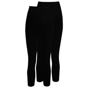 2 Damen Umstands-Leggings in Capri-Länge