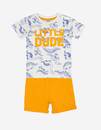 Bild 1 von Baby Set aus T-Shirt und Hose - Messageprint