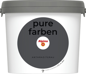 Alpina  Pure Farben Anthrazitgrau 2,5 Liter