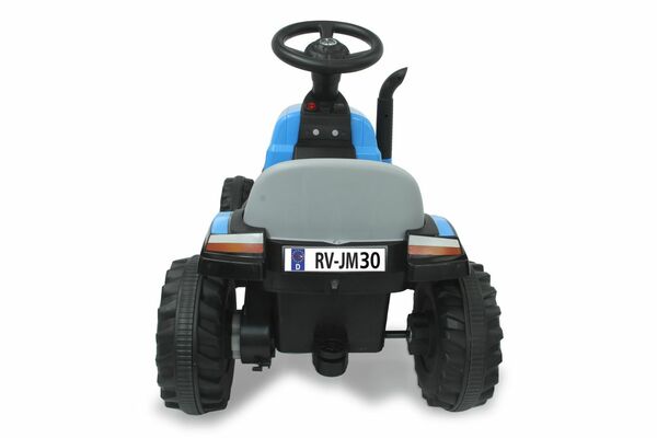 Bild 1 von Ride-on Traktor New Holland mit Anhänger blau 6V