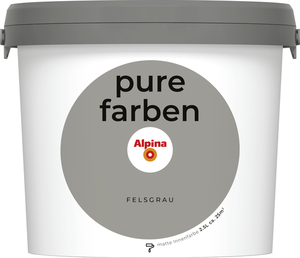 Alpina  Pure Farben Felsgrau 2,5 Liter