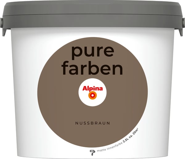 Bild 1 von Alpina  Pure Farben Nussbraun 2,5 Liter