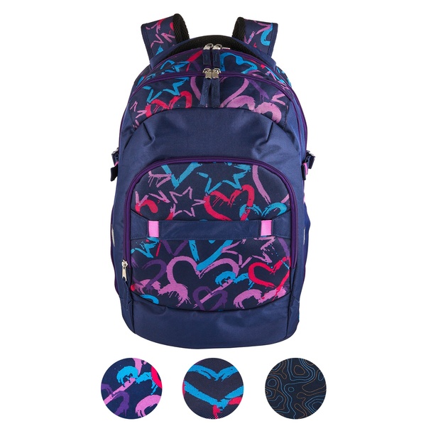 Bild 1 von LIVE IN STYLE Schulrucksack-Set, 3-tlg.