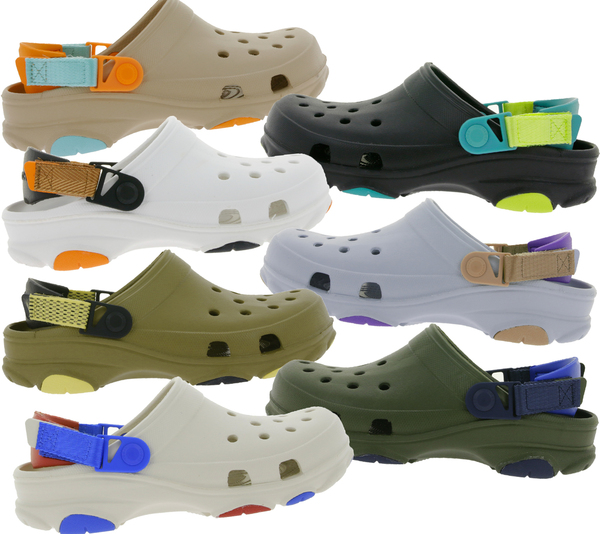 Bild 1 von crocs Classic All-Terrain Clogs atmungsaktive Pantoletten mit Klettverschluss 206340