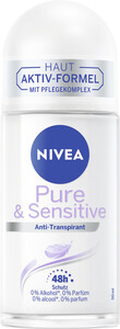 Nivea Deo Roll-On Pure & Sensitive Antitranspirant 48h 50ML