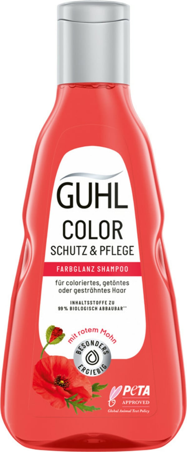 Bild 1 von Guhl Farbglanz Shampoo Color Schutz & Pflege für coloriertes,getöntes oder gesträhntes Haar 250ML