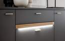 Bild 3 von MCA furniture - Sideboard Marsalla in Royal grey / Balkeneiche massiv geölt, inklusive Front LED-Beleuchtung