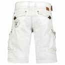 Bild 2 von Geographical Norway Cargoshorts Herren kurze Hose BRPEANUT weis (Packung, 1-tlg) Mit Gürtel