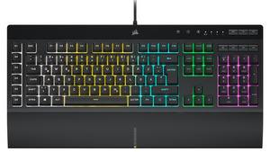 CORSAIR K55 RGB PRO, Tastatur, Mecha-Membran, Sonstiges, kabelgebunden, Schwarz