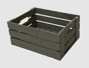 Holzbox Fidschi Grau M