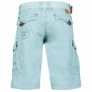 Bild 2 von Geographical Norway Cargoshorts Herren kurze Hose BRPEANUT sky blau (packung, 1-tlg) Mit Gürtel