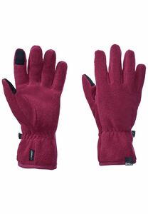 Jack Wolfskin Spirit Fleece Glove Youth Fleece-Handschuhe Kinder L/XL rot dark ruby