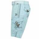 Bild 3 von Geographical Norway Cargoshorts Herren kurze Hose BRPEANUT sky blau (packung, 1-tlg) Mit Gürtel