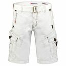 Bild 1 von Geographical Norway Cargoshorts Herren kurze Hose BRPEANUT weis (Packung, 1-tlg) Mit Gürtel