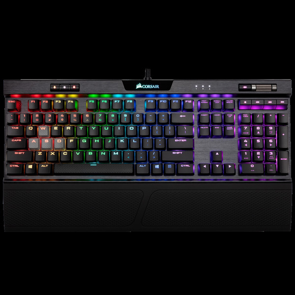 Bild 1 von CORSAIR K70 RGB MK.2 LOW PROFILE RAPIDFIRE, Gaming Tastatur, Mechanisch, kabelgebunden, Schwarz