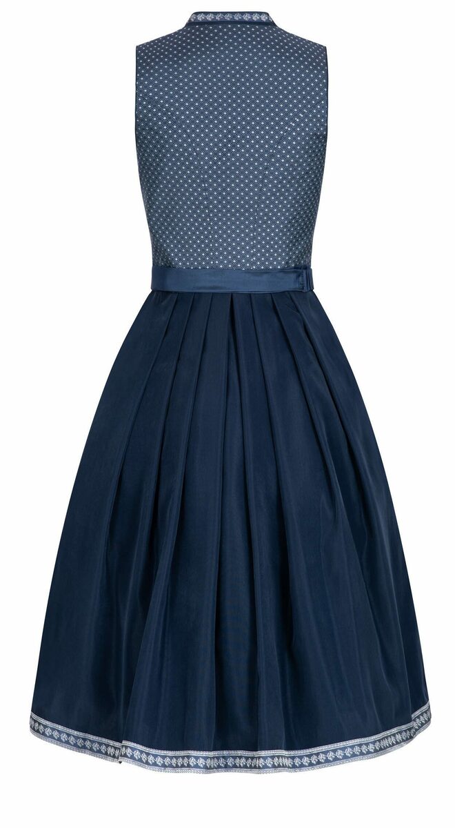 Bild 2 von Nübler Dirndl Damen Dirndl midi im Landhausstil, Rocklänge 70cm (Dirndl Set midi JACKY, 2-tlg., Dirndl Kleid mit Schürze) Moderne Tracht im bayerischen Stil - Trachtenmode Damen