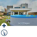 Bild 1 von Stahlwandpool Set rund Acapulco 450x90 cm, Stahl 0,3 mm weiß, Folie 0,2 mm blau