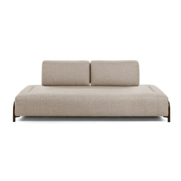 Bild 1 von Kave Home Sofa 3-Sitzer COMPO beige - Ohne Armlehnen und Tablett - Rückenpolster abnehmbar - Schaumstoff - Acrylfasern - gepolstert