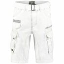 Bild 1 von Geographical Norway Cargoshorts Herren kurze Hose Brpanoramique Weis (Packung, 1-tlg) Mit Gürtel