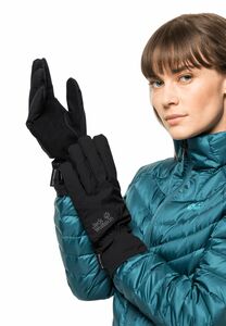 Jack Wolfskin Stormlock Highloft Glove Winddichte Handschuhe XL grau black