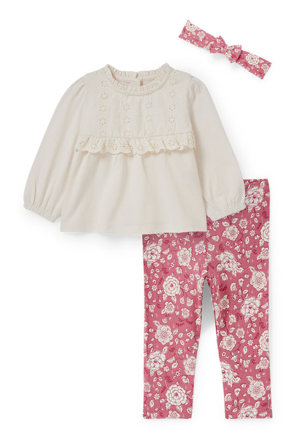 Bild 1 von C&A Baby-Outfit-3 teilig, Pink, Größe: 68