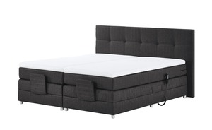 Boxspring-Motorbett  Manolo 2 grau Maße (cm): B: 202 H: 112 Schlafzimmermöbel