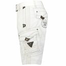 Bild 4 von Geographical Norway Cargoshorts Herren kurze Hose BRPEANUT weis (Packung, 1-tlg) Mit Gürtel