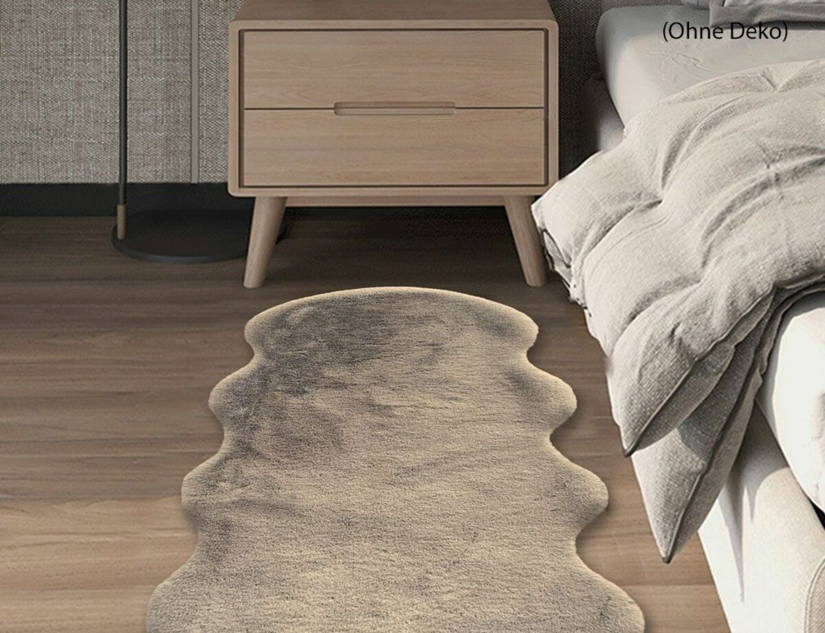 Bild 3 von Kunstfellteppich Mia Hellbraun