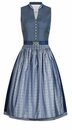 Bild 1 von Nübler Dirndl Damen Dirndl midi im Landhausstil, Rocklänge 70cm (Dirndl Set midi JACKY, 2-tlg., Dirndl Kleid mit Schürze) Moderne Tracht im bayerischen Stil - Trachtenmode Damen