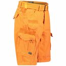 Bild 2 von Geographical Norway Cargoshorts Herren kurze Hose Brpanoramique Orange (Packung, 1-tlg) Mit Gürtel