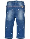 Bild 2 von BONDI Bequeme Jeans Baby Mädchen Trachten Hose "I mog di" 86565 - Blau, Jogg Denim Elastisch mit Herzen