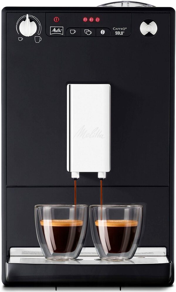 Bild 1 von Melitta Kaffeevollautomat Solo® E950-101, schwarz, Perfekt für Café crème & Espresso, nur 20cm breit