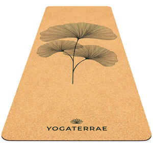 Yogamatte aus kork und naturkautschuk + Trage- und Spanngurt