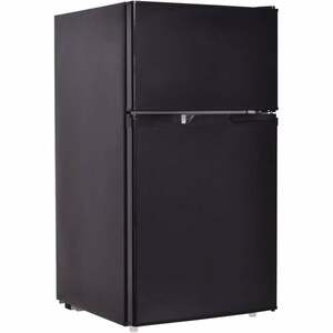 Relax4life - Kühlschrank mit Gefrierfach, 84 l, Gefrierschrank, Höhenverstellbare Füße, Standkühlschrank mit 7 einstellbarer Kühlleistung, Schwarz