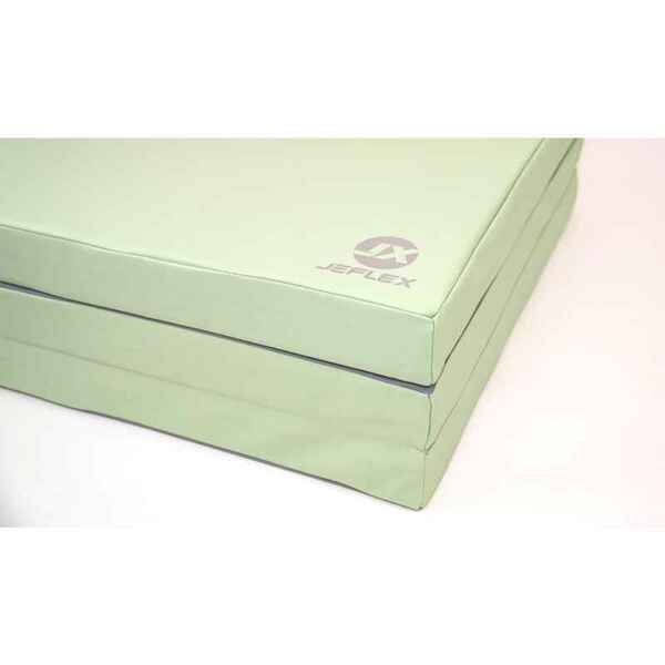 Bild 1 von Turnmatte 210 x 100 x 8 cm grün/grau Weichbodenmatte klappbar Jeflex